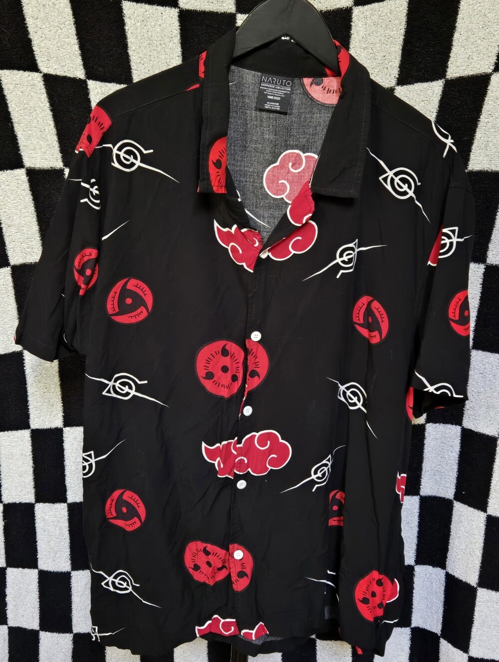 Naruto men's button up shirt size XL